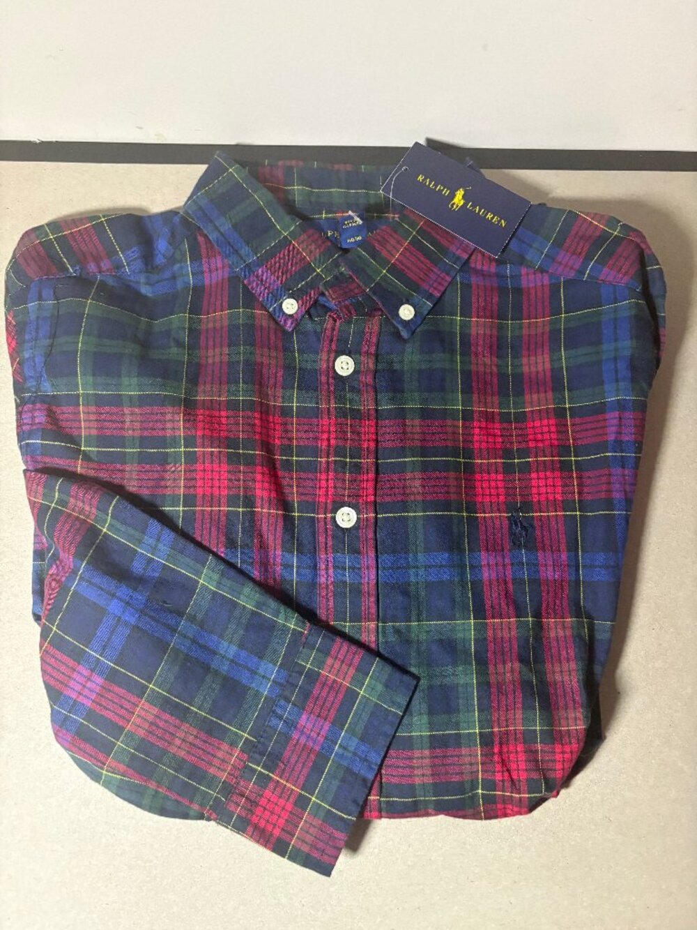 Polo Ralph Lauren Boys Tartan Plaid Long-Sleeve Shirt (NWT)